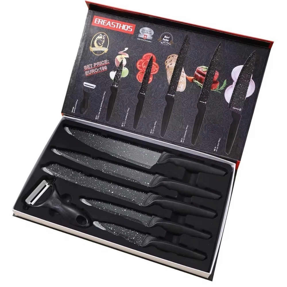 Swiss 6/pcs kitchen knives set